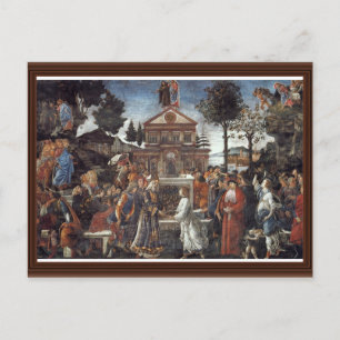 Die Versuchung Christi von Botticelli Sandro Postkarte