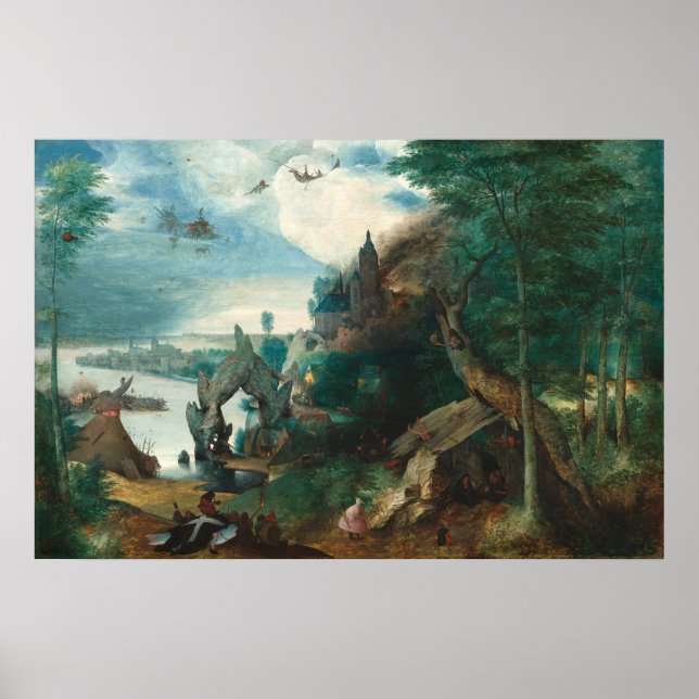 Die Versuchung - Pieter Bruegel Fine Art Poster (Vorne)