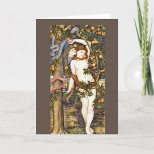 Die Versuchung von Eve John Roddam Spencer Stanhop Karte