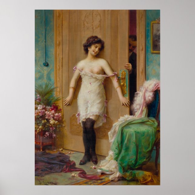 Die Versuchung von Hans Zatzka - Poster (Vorne)