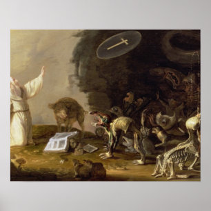 Die Versuchung von St Anthony (Platte) Poster
