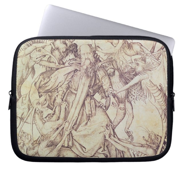 Die Versuchung von St Anthony (Stich) Laptopschutzhülle (Vorderseite)