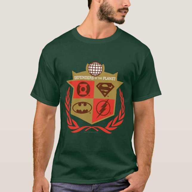 Die Verteidiger des Planeten der Gerechtigkeitslig T-Shirt (Vorderseite)