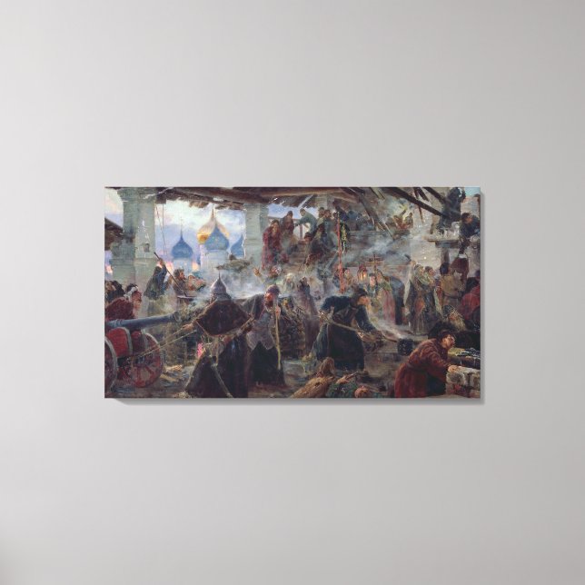 Die Verteidigung des Dreifaltigkeitssergius Leinwanddruck (Vorderseite)