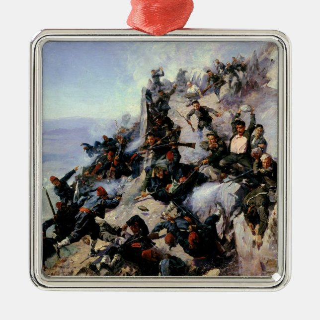 Die Verteidigung des EagleAerie Silbernes Ornament (Vorne)