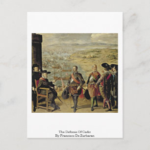 Die Verteidigung von Cadiz durch Francisco de Zurb Postkarte