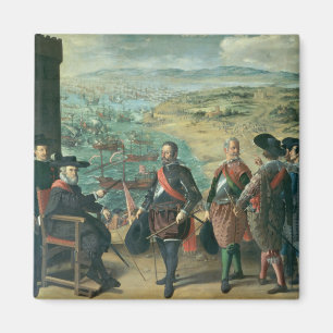 Die Verteidigung von Cadiz gegen Englisch, 1634 Magnet