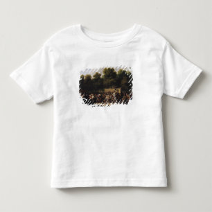 Die Verteilung der Nahrung und des Weins Kleinkind T-shirt