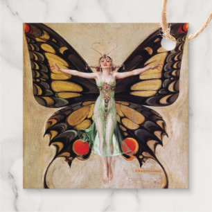 Die Verwandlung des Flapper-Mädchens zum Schmetter Geschenkanhänger
