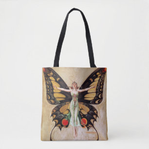 Die Verwandlung des Flapper-Mädchens zum Schmetter Tasche
