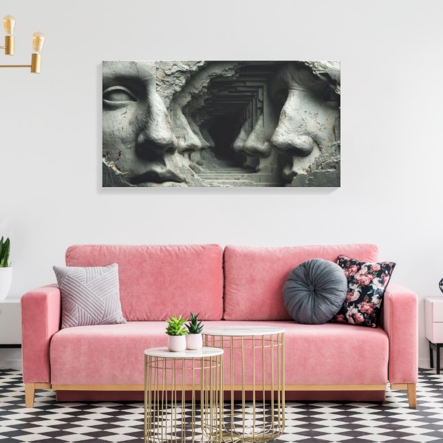 Die verworrene Unendlichkeit Leinwanddruck (Insitu (Wohnzimmer))