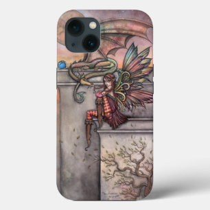 Die verzauberte Fee und Drachen Fantasy-Kunst iPhone Hülle
