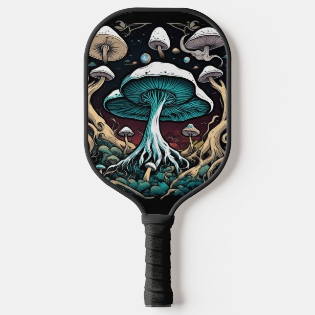 Die verzauberte Fungus-Insel, getaucht in Spektake Pickleball Schläger (Vorderseite)
