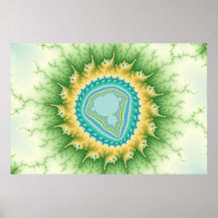 Die verzauberte Sonne - Fraktal Poster