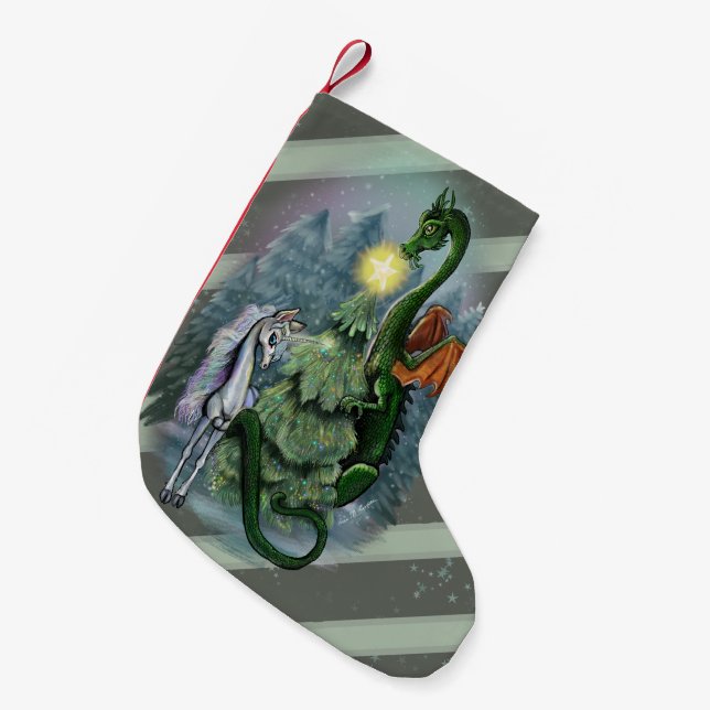 Die verzauberte Weihnachtsbaum-Ansammlung Kleiner Weihnachtsstrumpf (Vorderansicht (hängend))