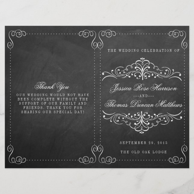 Die Verzierte Chalkboard Wedding Collection - Prog (Vorderseite)