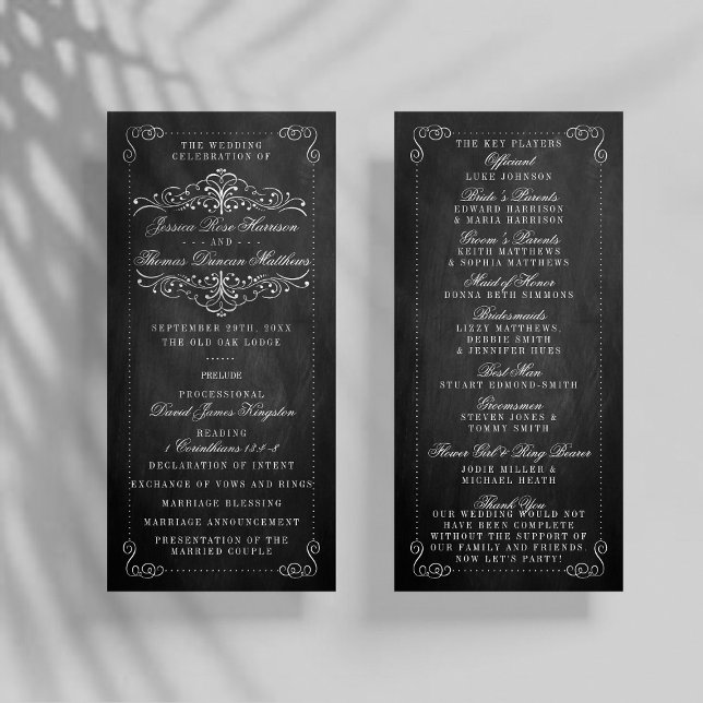 Die Verzierte Chalkboard Wedding Collection - Prog Programm (Von Creator hochgeladen)