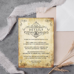 Die Verzierte, Geblüht Hochzeitskollektion des Jah Begleitkarte