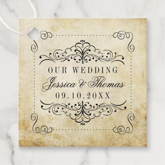 Die Verzierte, Geblüht Hochzeitskollektion des Jah Geschenkanhänger (Vorderseite)