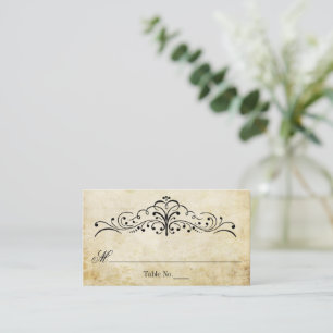 Die Verzierte, Geblüht Hochzeitskollektion des Jah Platzkarte