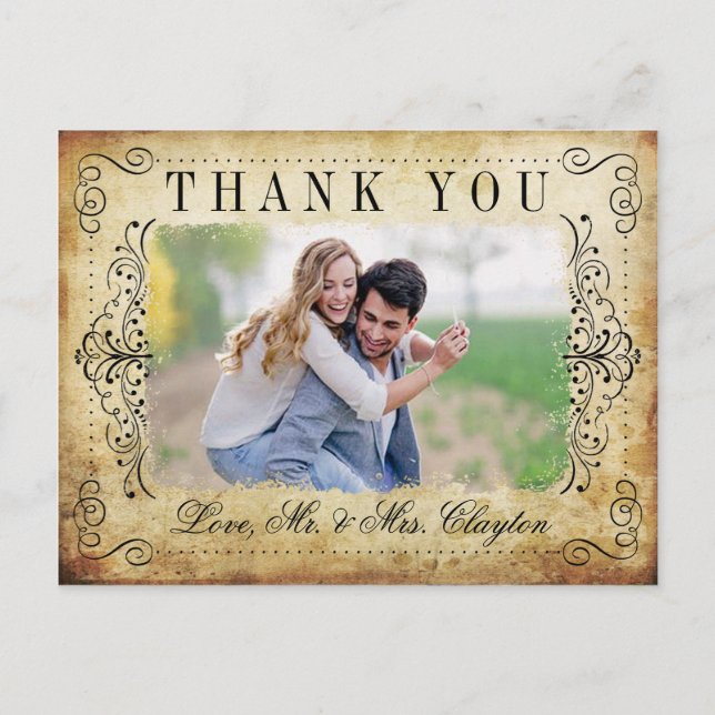 Die Verzierte, Geblüht Hochzeitskollektion des Jah Postkarte (Vorderseite)