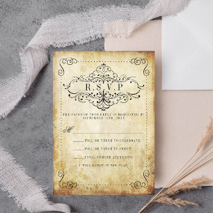 Die Verzierte, Geblüht Hochzeitskollektion des Jah RSVP Karte