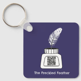 Die verzückte Feder Schlüsselanhänger