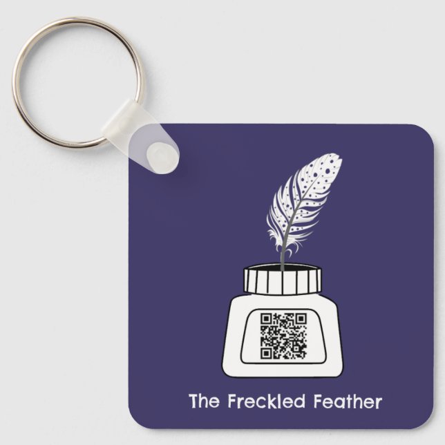 Die verzückte Feder Schlüsselanhänger (Vorderseite)