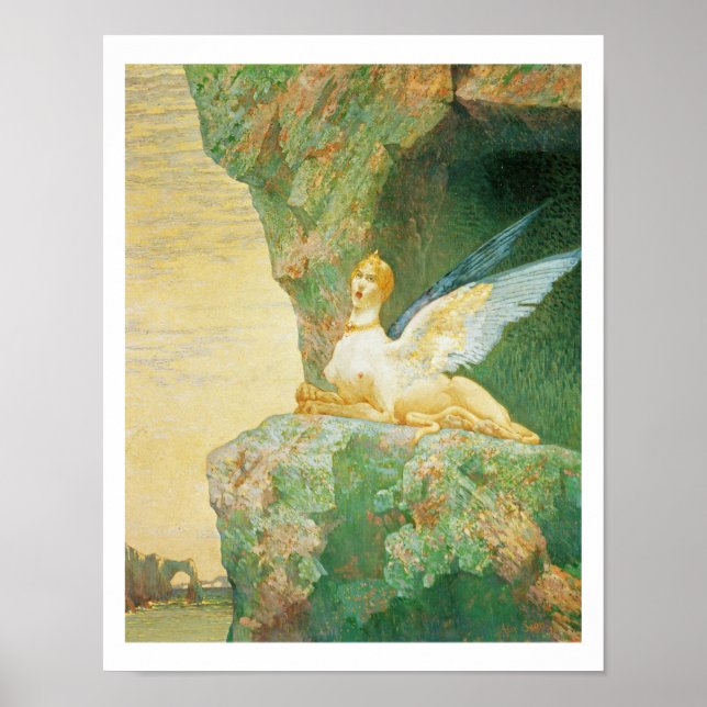 Die Verzweiflung der Sphinx, 1890 Poster (Vorne)