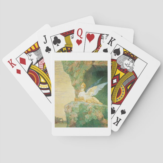 Die Verzweiflung der Sphinx, 1890 Spielkarten (Rückseite)