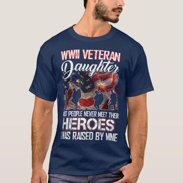Die Veteran-Tochter der meisten Menschen treffen s T-Shirt (Vorderseite)