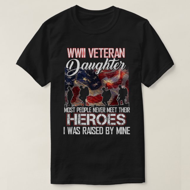 Die Veteranentochter des Zweiten Weltkriegs treffe T-Shirt (Design vorne)