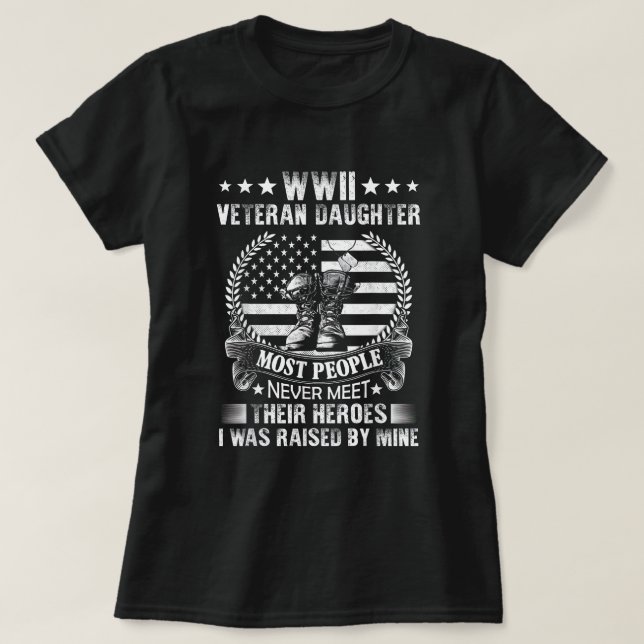 Die Veteranentochter des Zweiten Weltkriegs treffe T-Shirt (Design vorne)
