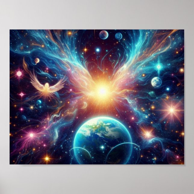 Die Vibration des Universums Poster (Vorne)
