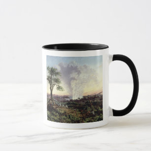 Die Victoriafälle am Sonnenaufgang, mit "dem Tasse