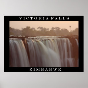 Die Victoriafälle-Sonnenaufgang-Plakat Poster