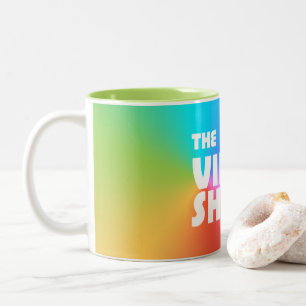 Die Videogeschäfts-Tasse Zweifarbige Tasse