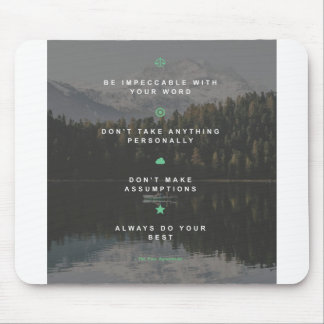 Die vier Abkommen Mousepad