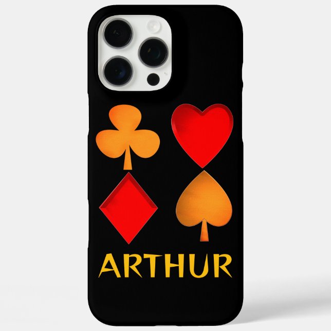 Die vier Anzüge personalisiert iPhone 16 Pro Max Hülle (Rückseite)
