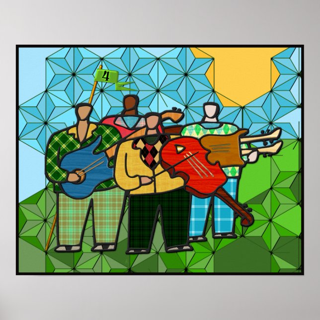 Die vier Duffers (Kunstposter) Poster (Vorne)