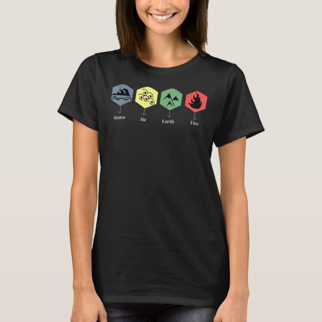 Die vier Elemente der Wassererdluft T-Shirt (Vorderseite)