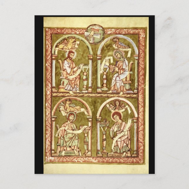 Die vier Evangelisten, Vyserad_Art der Antike Postkarte (Vorderseite)