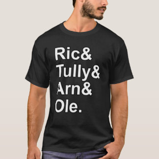 Die Vier-Horsamentypografie-Klassiker T-Shirt