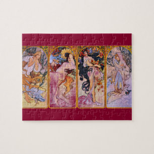 Die Vier Jahreszeiten Art Nouveau