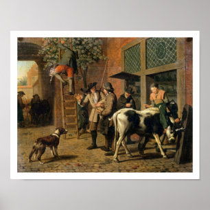 Die vier Jahreszeiten, Herbst (Öl auf Leinwand) Poster