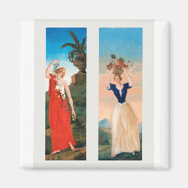 Die vier Jahreszeiten von Paul Cézanne Magnet