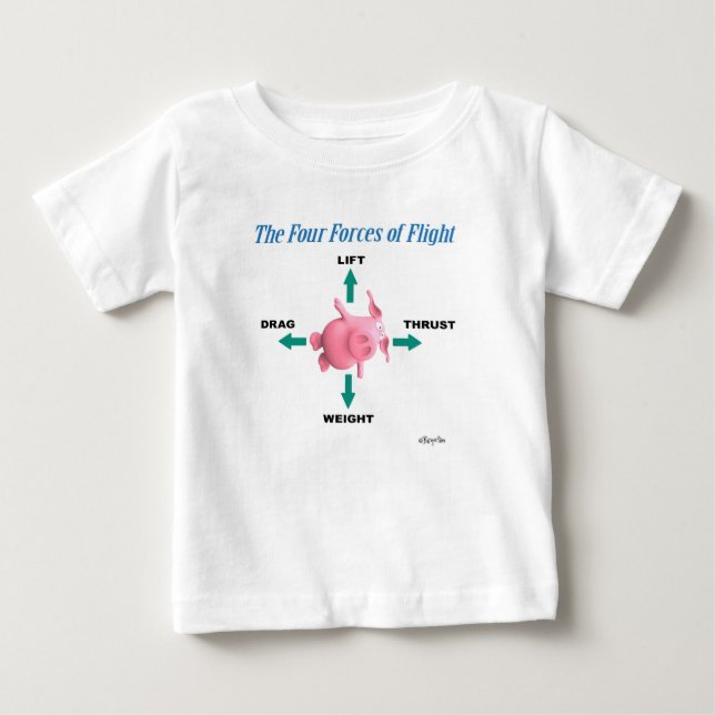 DIE VIER KRÄFTE DES FLUGS VON Sandra Boynton Baby T-shirt (Vorderseite)