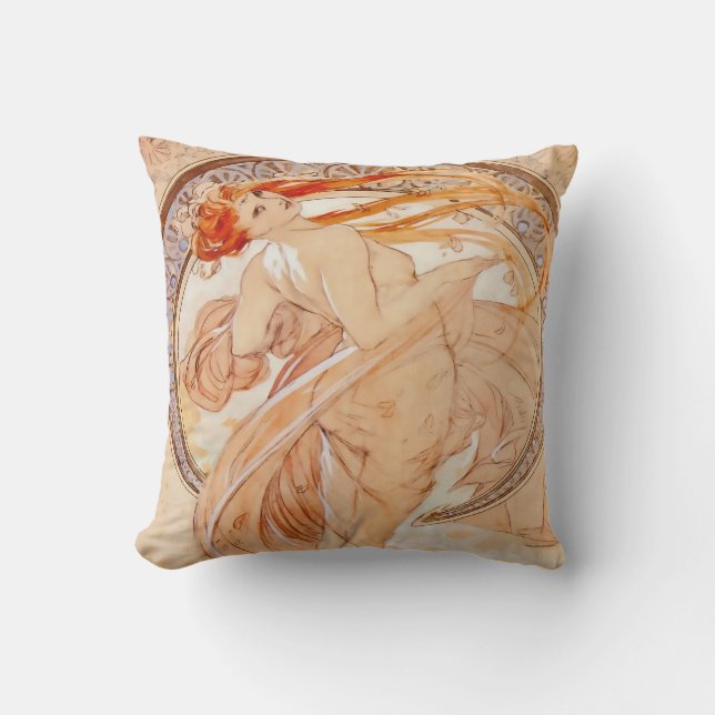 Die vier Künste - Tanz, Jugendstil Kissen (Vorderseite)