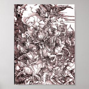 Die vier Pferde der Apokalypse (Dürer, 1498) Poster