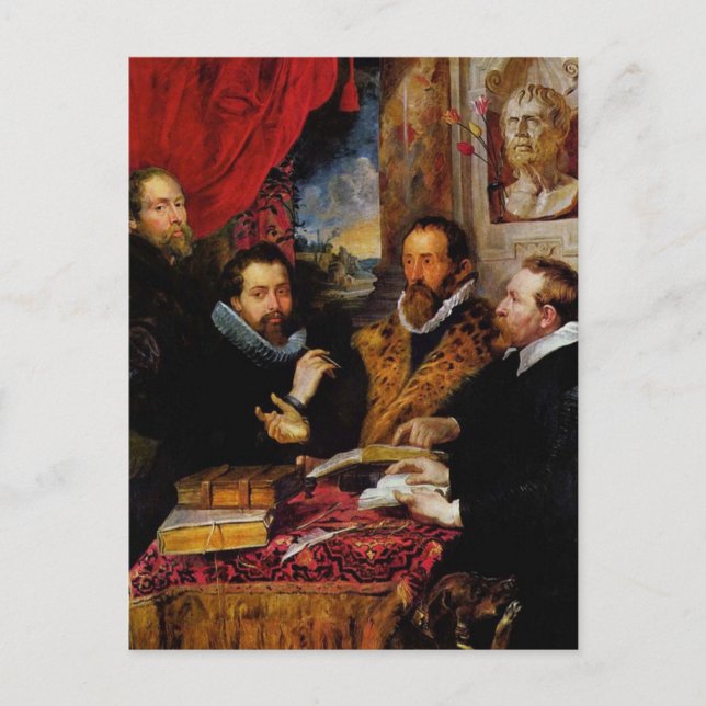 Die vier Philosophen Peter Paul Rubens Postcard Postkarte (Vorderseite)